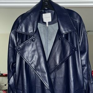 COPY - Avec Les Filles Faux Leather Coat